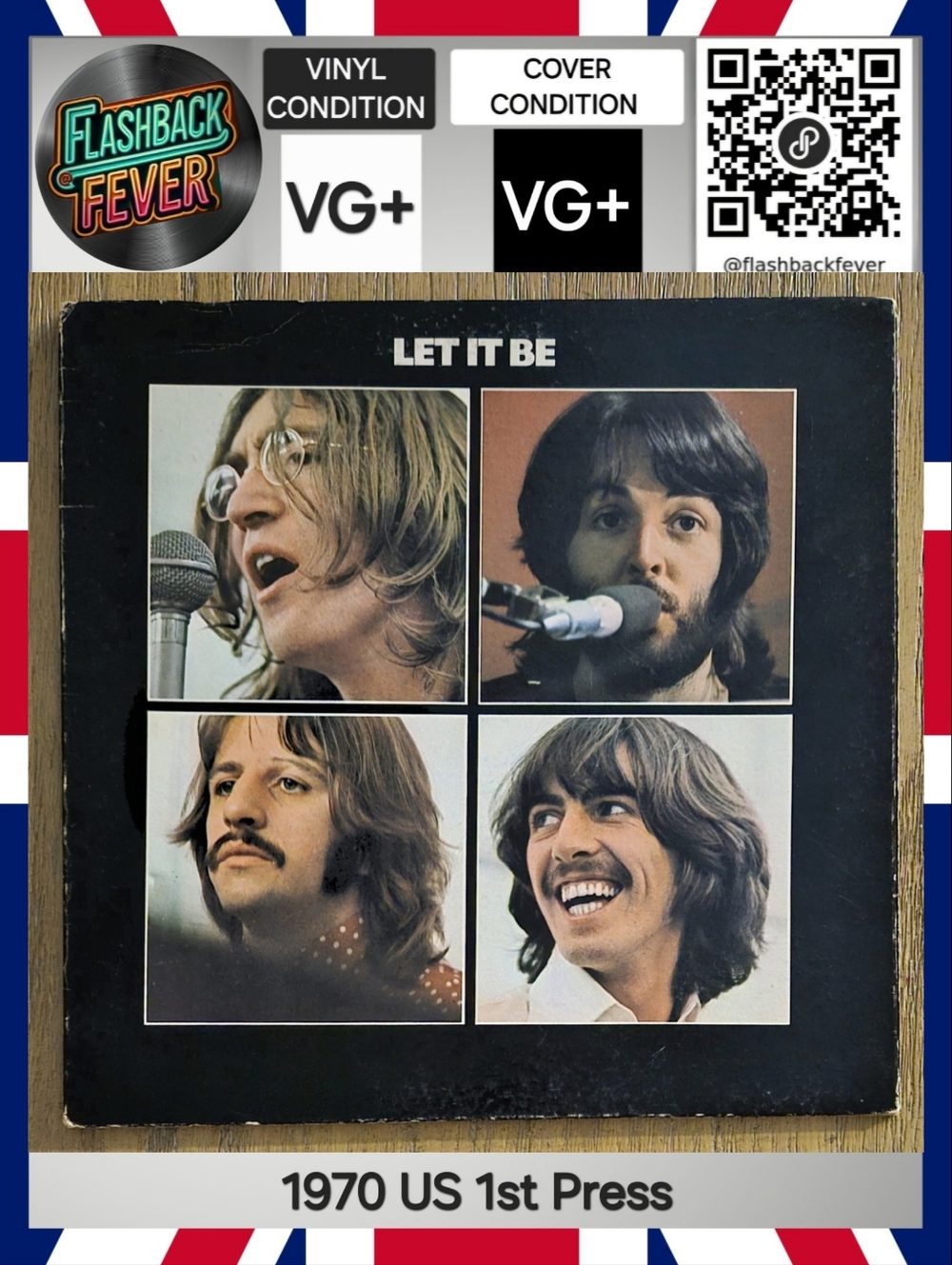 BEATLES•Let It Be•May 18, 1970 US (#AR 34001) Winchester, 1st Press